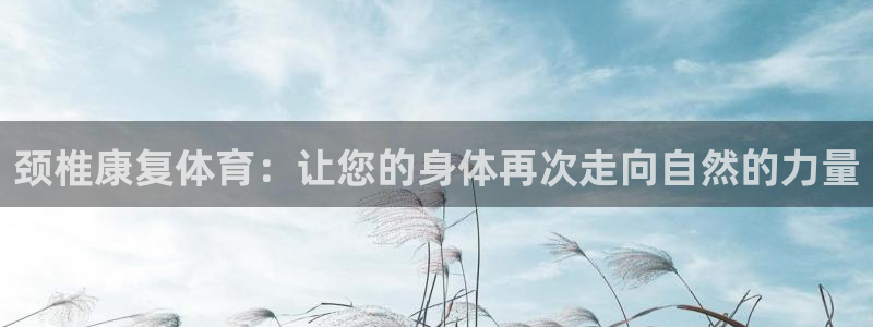 速球体育正规不：颈椎康复体育：让您的身体再次走向自然的力量